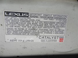 2008 LEXUS GX470 LUXURY EDITION WHITE 4.7 AT 4WD Z21434